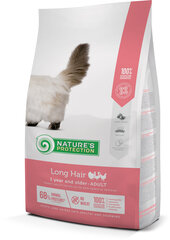 Kuivtoit pikakarvalistele täiskasvanud kassidele Nature's Protection Long Hair, 2 kg hind ja info | Kuivtoit kassidele | kaup24.ee