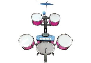 5 барабанов с микрофоном - розовый цвет цена и информация | Игрушки для мальчиков | kaup24.ee