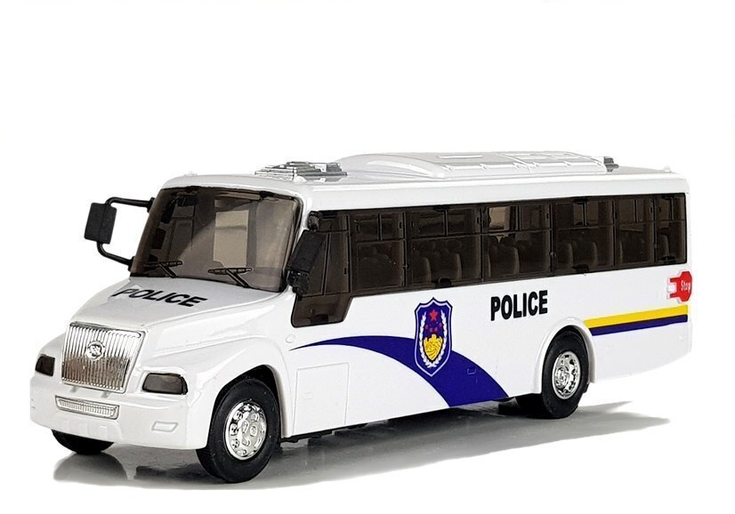 Mänguasi politseibuss valge цена и информация | Poiste mänguasjad | kaup24.ee
