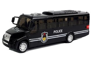 Игрушечный полицейский автобус, черный цена и информация | Развивающий мелкую моторику - кинетический песок KeyCraft NV215 (80 г) детям от 3+ лет, бежевый | kaup24.ee