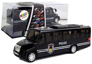 Игрушечный полицейский автобус, черный цена и информация | Развивающий мелкую моторику - кинетический песок KeyCraft NV215 (80 г) детям от 3+ лет, бежевый | kaup24.ee