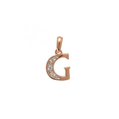 Золотой кулон буква ''G'' с бриллиантами ZKFY02343P5RD цена и информация | Украшения на шею | kaup24.ee