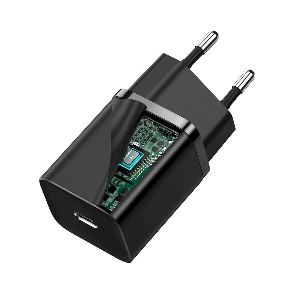 Baseus Super Si Quick Charger 1C 30W (black) цена и информация | Mobiiltelefonide laadijad | kaup24.ee