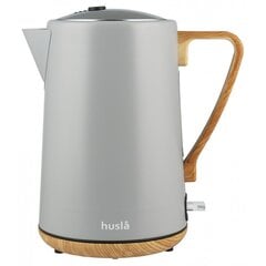 Чайник электрический HUSLA 1,5L GREY 73924 цена и информация | Электрочайники | kaup24.ee