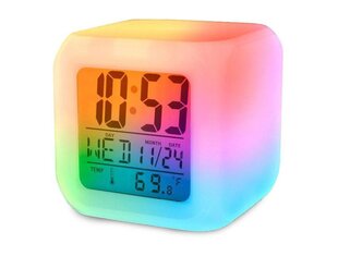 Будильник - часы LCD, хамелеон с подсветкой цена и информация | Радиоприемники и будильники | kaup24.ee