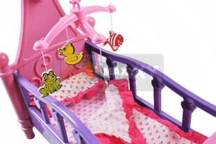 КРОВАТЬ ДЛЯ КУКЛ + КАРОУСЕЛЬ • игрушечная спальня для девочки  цена и информация | Игрушки для девочек | kaup24.ee