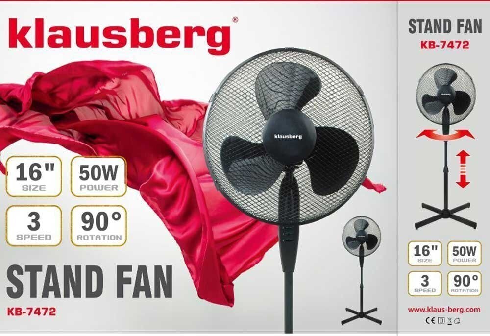 Fänn KLAUSBERG KB-7472 цена и информация | Ventilaatorid | kaup24.ee