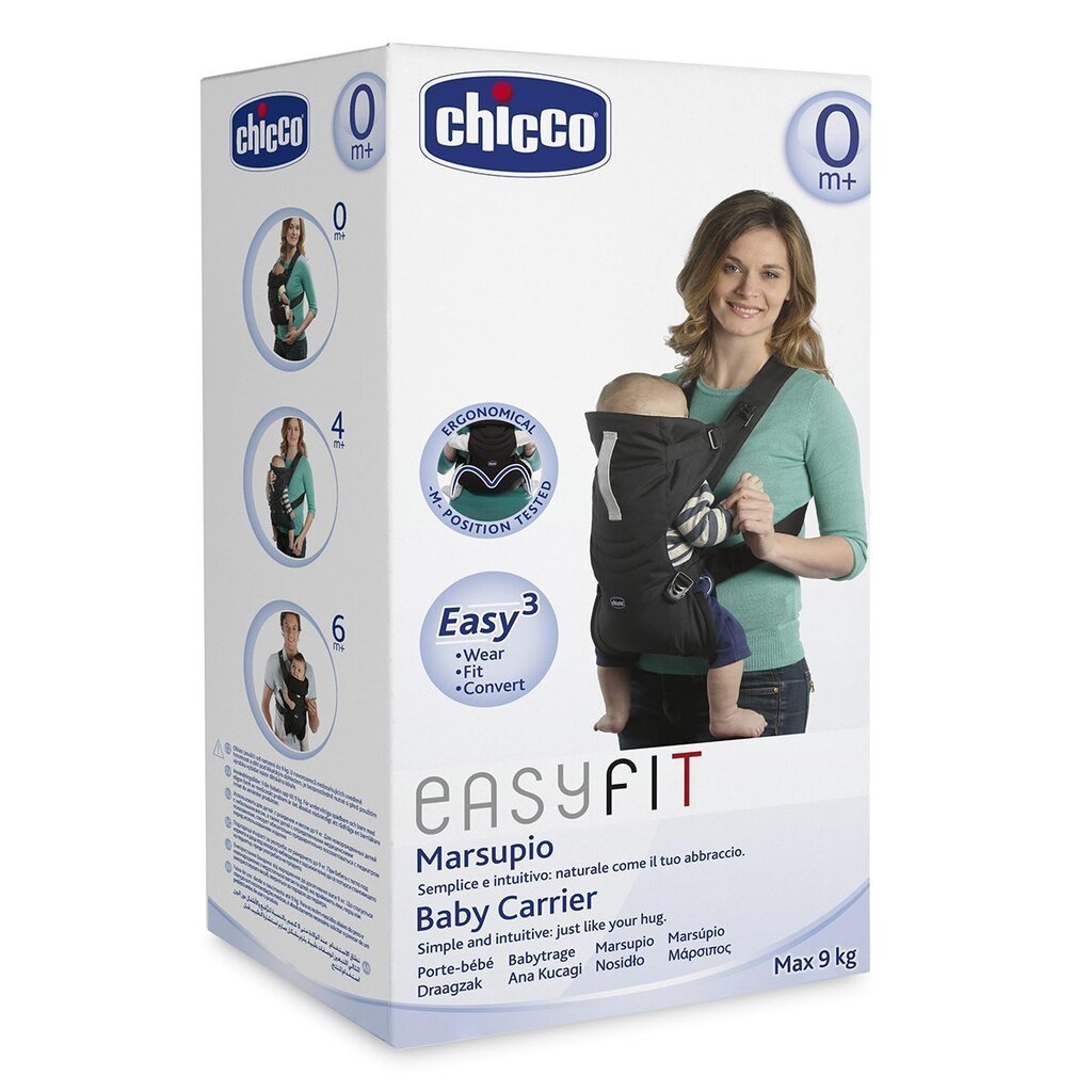 CHICCO EASY FIT Kõhukott (Black night) hind ja info | Kõhukotid | kaup24.ee