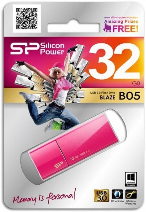 Silicon Power Blaze B05 32 GB, USB 3.0, hind ja info | Mälupulgad | kaup24.ee