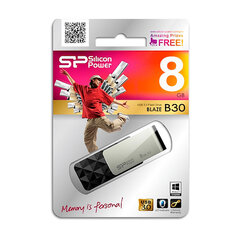 Silicon Power Blaze 8 GB USB 3.0 hind ja info | Mälupulgad | kaup24.ee