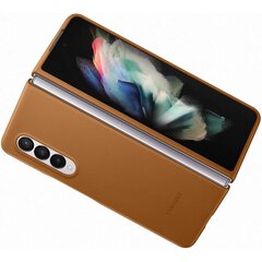 Samsung Galaxy Z Fold3 nahast ümbris kaamel EF-VF926LAEGWW hind ja info | Telefoni kaaned, ümbrised | kaup24.ee