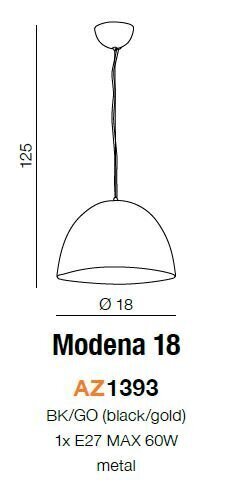 Rippvalgusti Azzardo Modena 18 AZ1393 цена и информация | Rippvalgustid | kaup24.ee