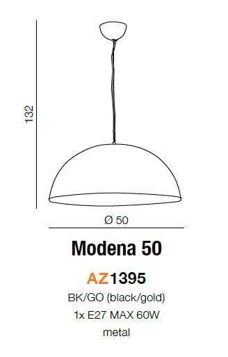 Rippvalgusti Azzardo Modena 50 AZ1395 цена и информация | Rippvalgustid | kaup24.ee