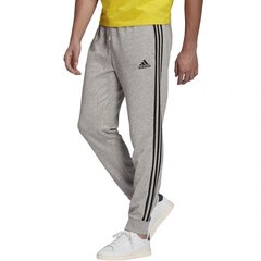 Meeste spordipüksid, Adidas Essentials Tapered Cuff 3 Stripes M GK8889, halli värvi hind ja info | Meeste spordiriided | kaup24.ee