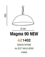 Azzardo светильник Magma 90 New AZ1402 цена и информация | Люстры | kaup24.ee