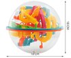 Nutikas sfäär • Labürint 3D • paljude nurkade, tunnelite ja laskumistega värviline labürint • täiskasvanutele ja lastele • 138 takistust • 18 x 18 hind ja info | Lauamängud ja mõistatused | kaup24.ee