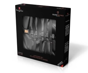 Набор из 5 ножей с магнитной полосой BERLINGER HAUS BH-2535 BLACK ROSE цена и информация | Ножи и аксессуары для них | kaup24.ee