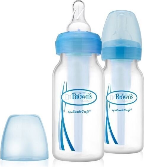 DR. BROWNI pudelid VALIKUD + kitsas kael 120ml, sinine, SB42405 цена и информация | Lutipudelid ja aksessuaarid | kaup24.ee