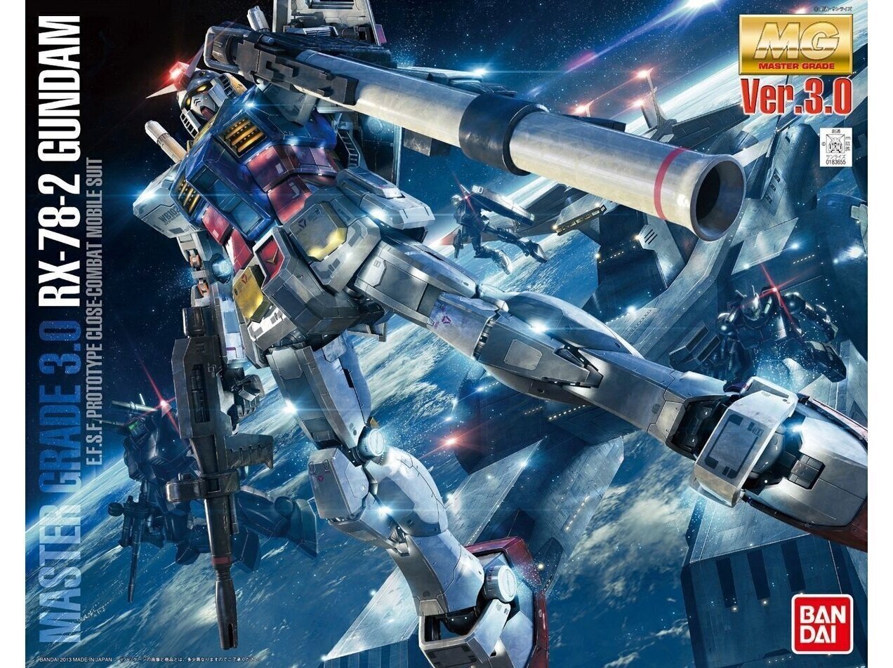 Mudelikomplekt Bandai - MG RX-78-2 Gundam Ver. 3.0 E.F.S.F. Prototype Close-Combat Mobile Suit, 1/100, 61610 цена и информация | Klotsid ja konstruktorid | kaup24.ee