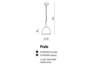Azzardo светильник Prato AZ1333 цена и информация | Люстры | kaup24.ee