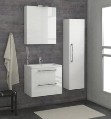 Нижний шкафчик для ванной с раковиной Scandic CA60DR2B/P, белый цена и информация | Шкафчики для ванной | kaup24.ee