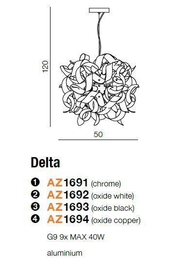 Rippvalgusti Azzardo AZ1691 Delta цена и информация | Rippvalgustid | kaup24.ee