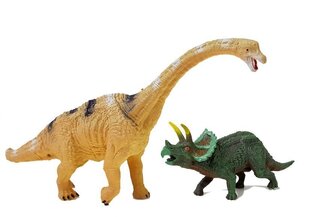 Dinosauruste komplekt Brachiosaurus ja Triceratops hind ja info | Poiste mänguasjad | kaup24.ee