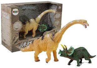 Dinosauruste komplekt Brachiosaurus ja Triceratops hind ja info | Poiste mänguasjad | kaup24.ee
