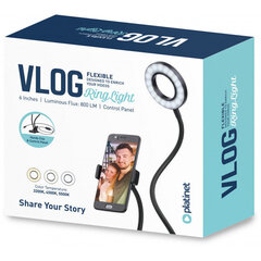 Platinet круговой осветитель PMRL3 Vlog LED Flexible цена и информация | Осветительное оборудование для фотосъемок | kaup24.ee