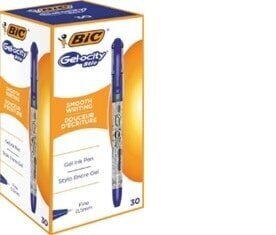 Гелевая ручка BIC Gel-ocity Stic, синяя, 30 шт. цена и информация | Письменные принадлежности | kaup24.ee
