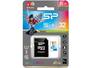 Карта памяти Silicon Power microSDHC UHS-I 32 GB + адаптер цена и информация | Карты памяти | kaup24.ee