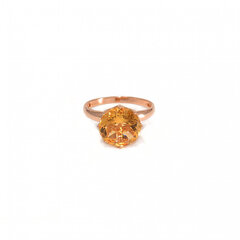 Золотое кольцо с цитрином ZGT101017554C цена и информация | Кольцо | kaup24.ee