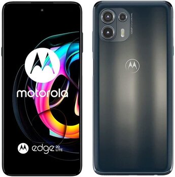 Motorola Edge 20 Lite 5G, 6/128GB, Dual SIM, Eletric Graphite hind ja info | Telefonid | kaup24.ee