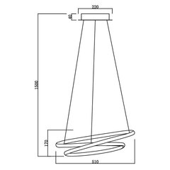 Avide LED rippvalgusti hind ja info | Rippvalgustid | kaup24.ee