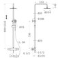 Termostaatiline dušisüsteem COR 402 TDS hind ja info | Komplektid ja dušipaneelid | kaup24.ee
