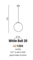 Azzardo светильник White Ball 20 AZ1325 цена и информация | Люстры | kaup24.ee