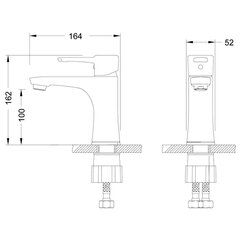 Valamusegisti monoliitne, kroom, Lemark LM0506C "Evitta" (10 years warranty) hind ja info | Vannitoa segistid | kaup24.ee