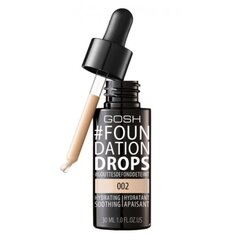 Жидкая основа для макияжа Foundation Drops Gosh Copenhagen SPF 10 (30 ml) цена и информация | Пудры, базы под макияж | kaup24.ee