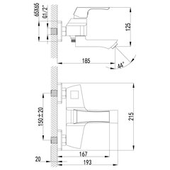 Vannisegisti Lemark LM4514C "Unit", 10 aastane garantii hind ja info | Vannitoa segistid | kaup24.ee
