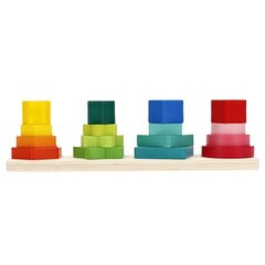Puidust püramiid Wooden цена и информация | Игрушки для малышей | kaup24.ee