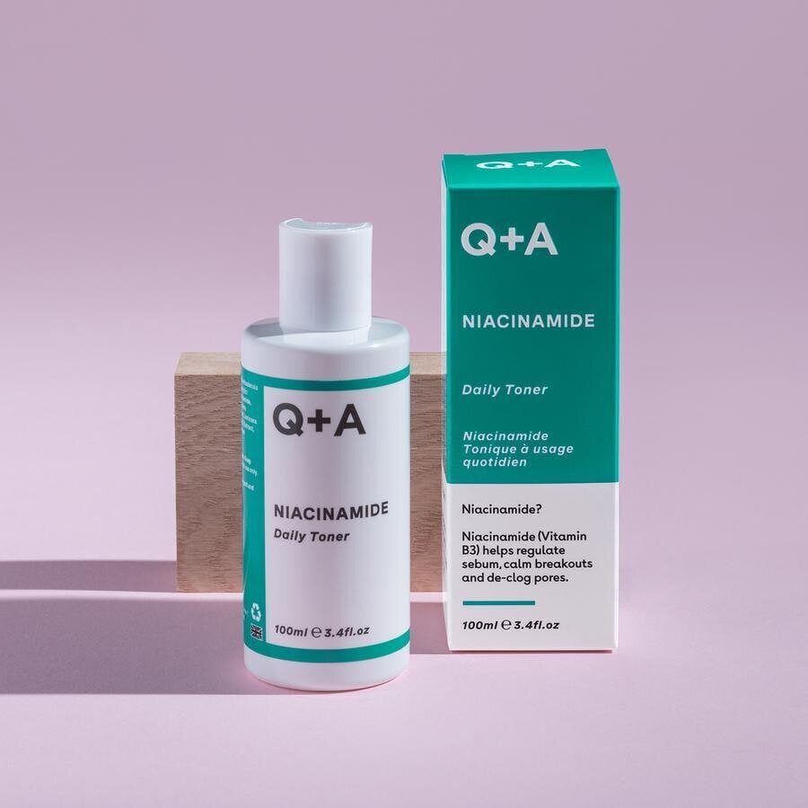 Näotoonik Q+A Niacinamide, 100 ml цена и информация | Näopuhastusvahendid | kaup24.ee