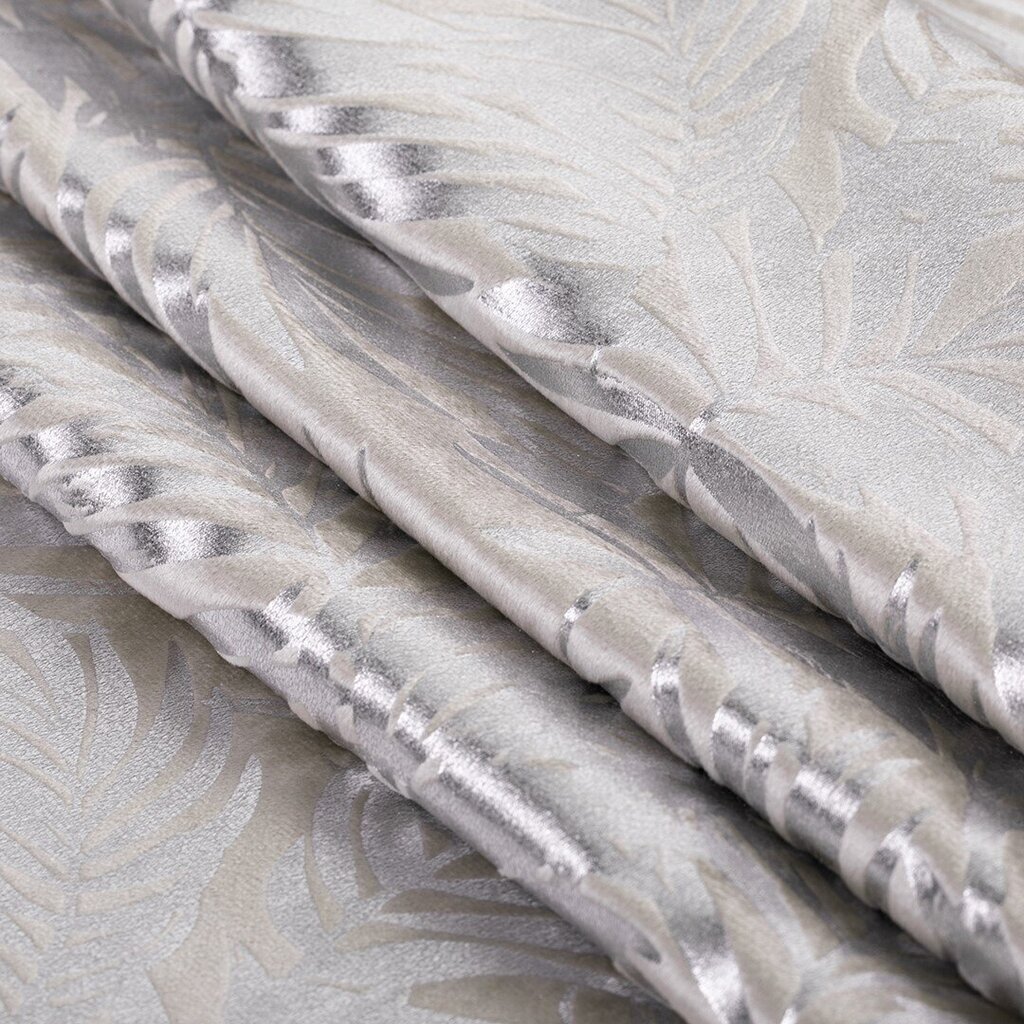 AmeliaHome kardin Velvet Silver Leaves hind ja info | Kardinad | kaup24.ee