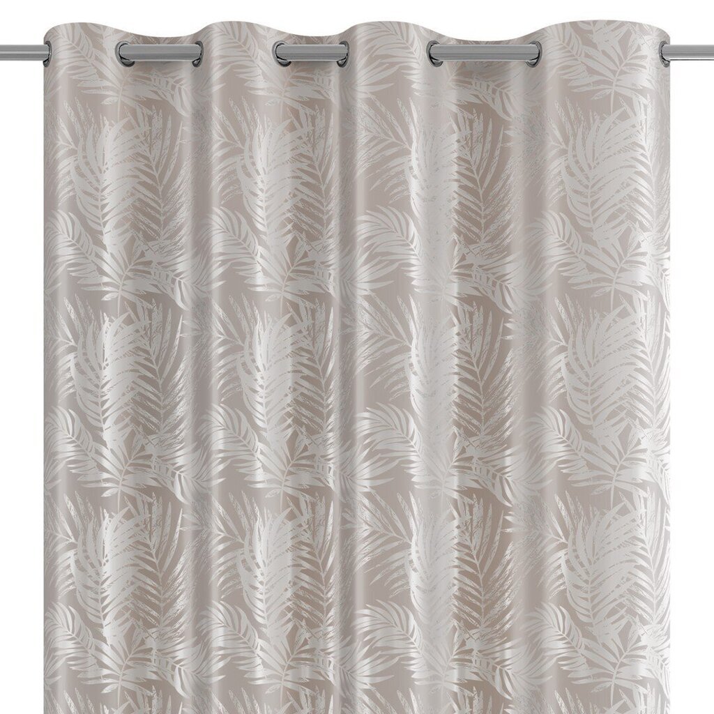 AmeliaHome kardin Velvet Silver Leaves hind ja info | Kardinad | kaup24.ee