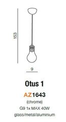 Azzardo подвесной светильник AZ1643 Otus 1 цена и информация | Люстры | kaup24.ee