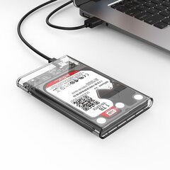 Hard Drive Enclosure Orico HDD 2,5" + USB 3.1 (10Gbps), USB-C (5Gbps) cables hind ja info | USB jagajad, adapterid | kaup24.ee