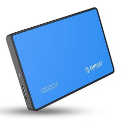 Hard drive external enclosure Orico SSD/HDD 2.5" SATA III (blue) hind ja info | Välised kõvakettad (SSD, HDD) | kaup24.ee