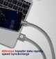 Swissten Textile Fast Charge 3A Lightning (MD818ZM/A) Data and Charging Cable 3m Black цена и информация | Kaablid ja juhtmed | kaup24.ee