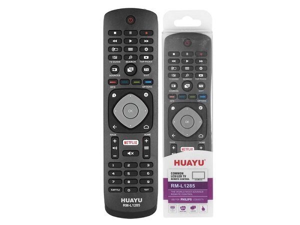 HQ LXH1285 TV remote control PHILIPS LCD / LED / NETFLIX RM-L1285 Black цена и информация | Smart TV tarvikud | kaup24.ee