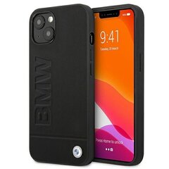 Кожаный чехол BMW Hot Stamp для iPhone 13, черный цена и информация | Чехлы для телефонов | kaup24.ee