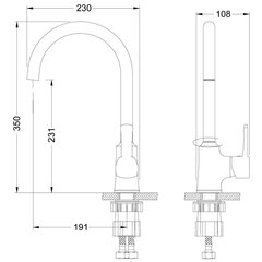 Köögisegisti, Lemark LM0505C "Evitta" (10 years warranty) hind ja info | Köögisegistid | kaup24.ee